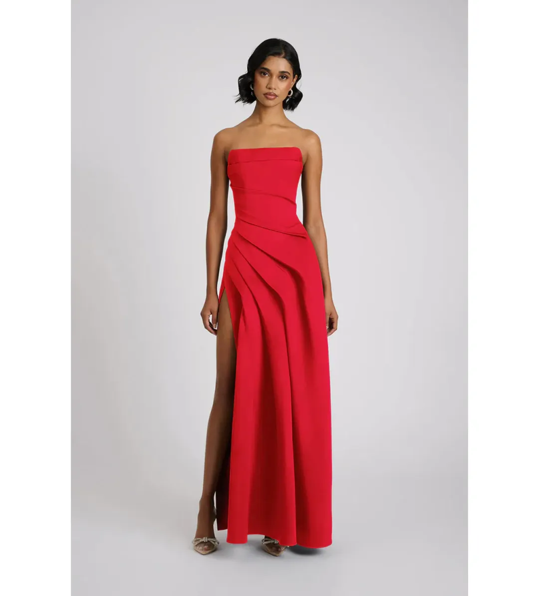 Eliya The Label Deanna Gown in Red Size AU10 for rent on The Volte - main image