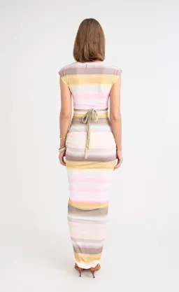 Elara Dress Peach - Pfeiffer - XS for rent on The Volte - image 5
