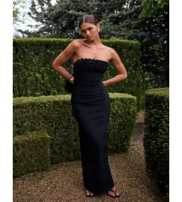 Ance Gria Margo Maxi Dress in Black Size AU 6 for rent on The Volte - image 1