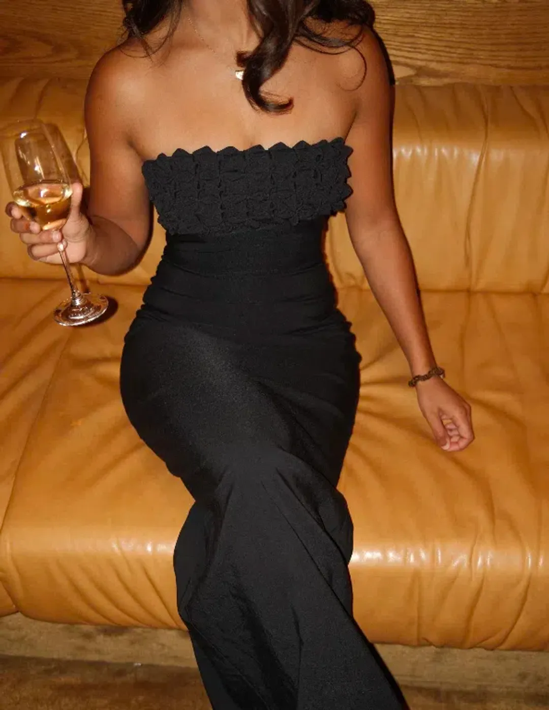 Ance Gria Margo Maxi Dress in Black Size AU 6 for rent on The Volte - main image