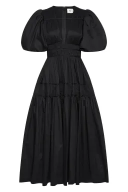 Aje Fallingwater Midi Dress Black Size 8  for rent on The Volte - image 6