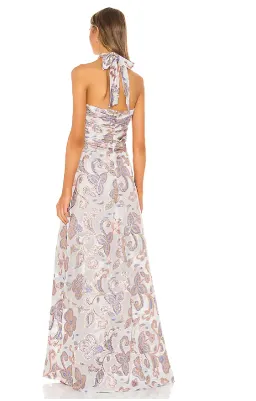 Alexis Falana Gown in Cerulean Garden Size M for rent on The Volte - image 2