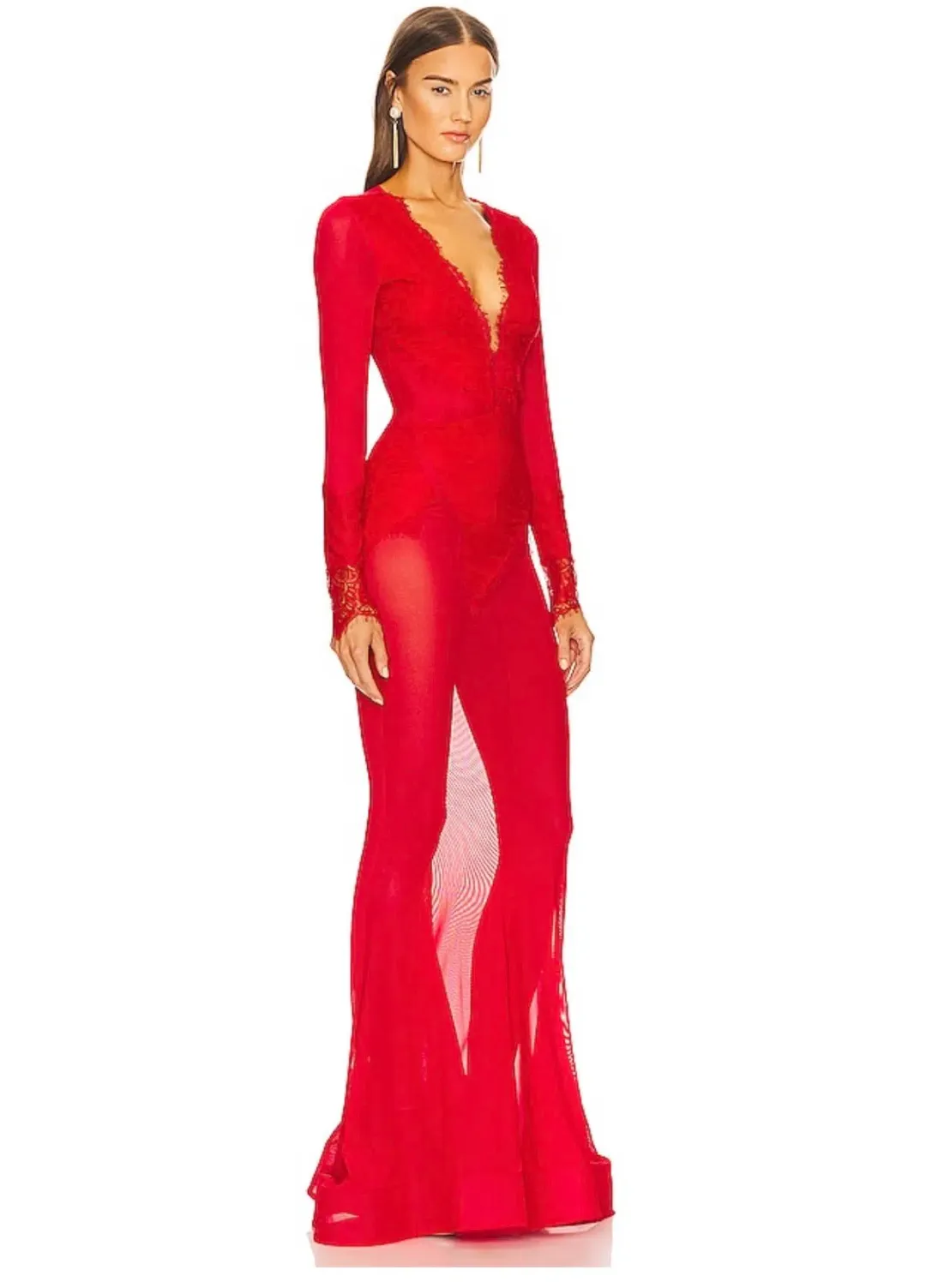 x REVOLVE Martin Gown in Red Michael Costello for rent on The Volte - main image
