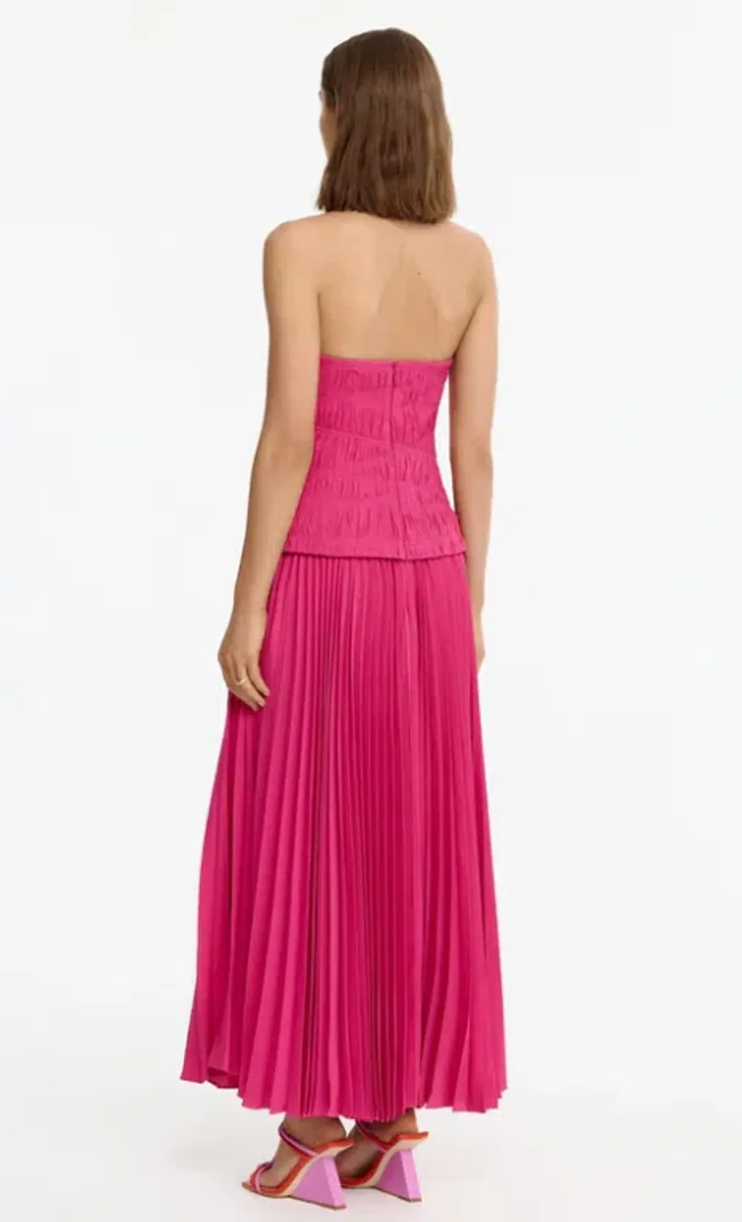 Acler Rockland Midi Dress Pink - 10 for rent on The Volte - main image
