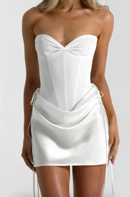 NATALIE ROLT Verity Bustier and Evelyn Mini Skirt, White, Size 0 (Au 6) for rent on The Volte - image 3