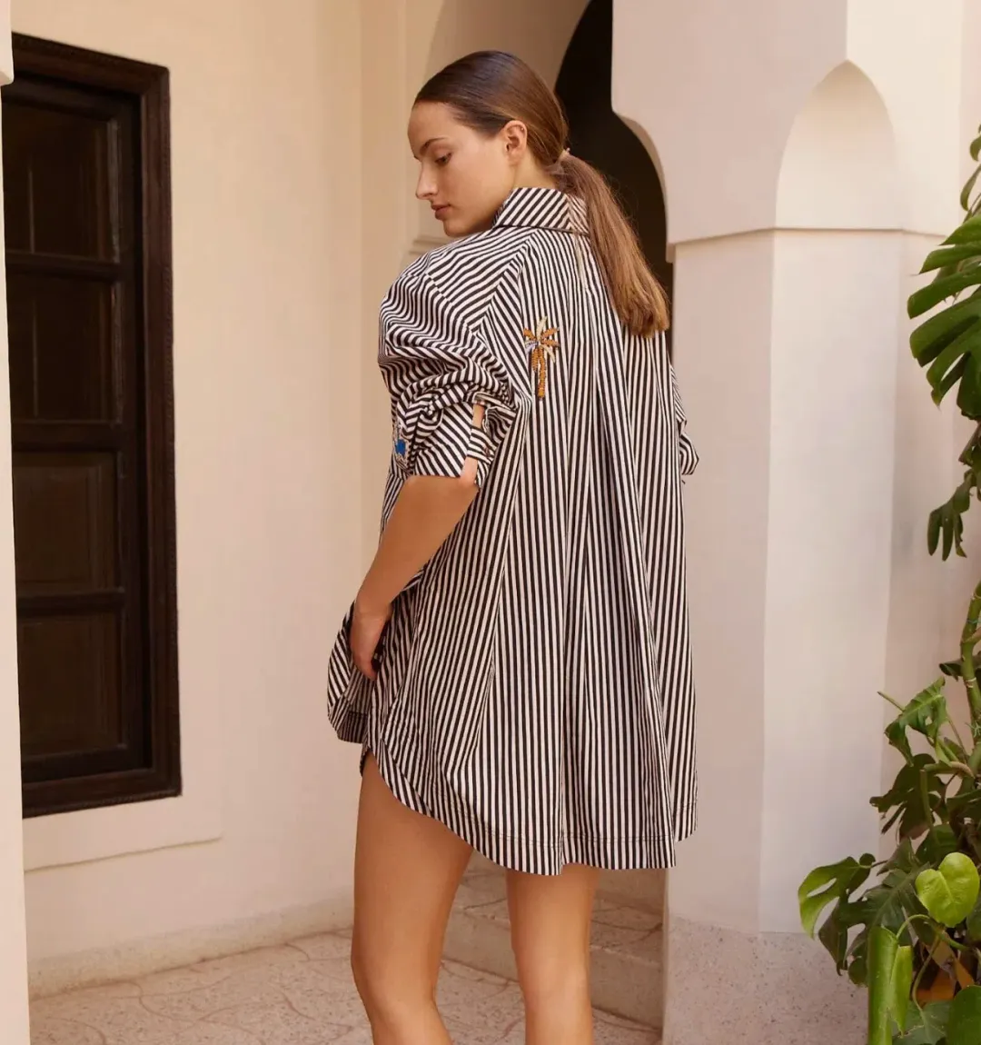 Sirocco Embroidered Shirt & shorts for rent on The Volte - main image