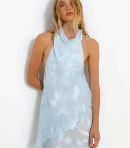 Rat and Boa Julietta Blue Maxi Gown in S/8 AU for rent on The Volte - image 4