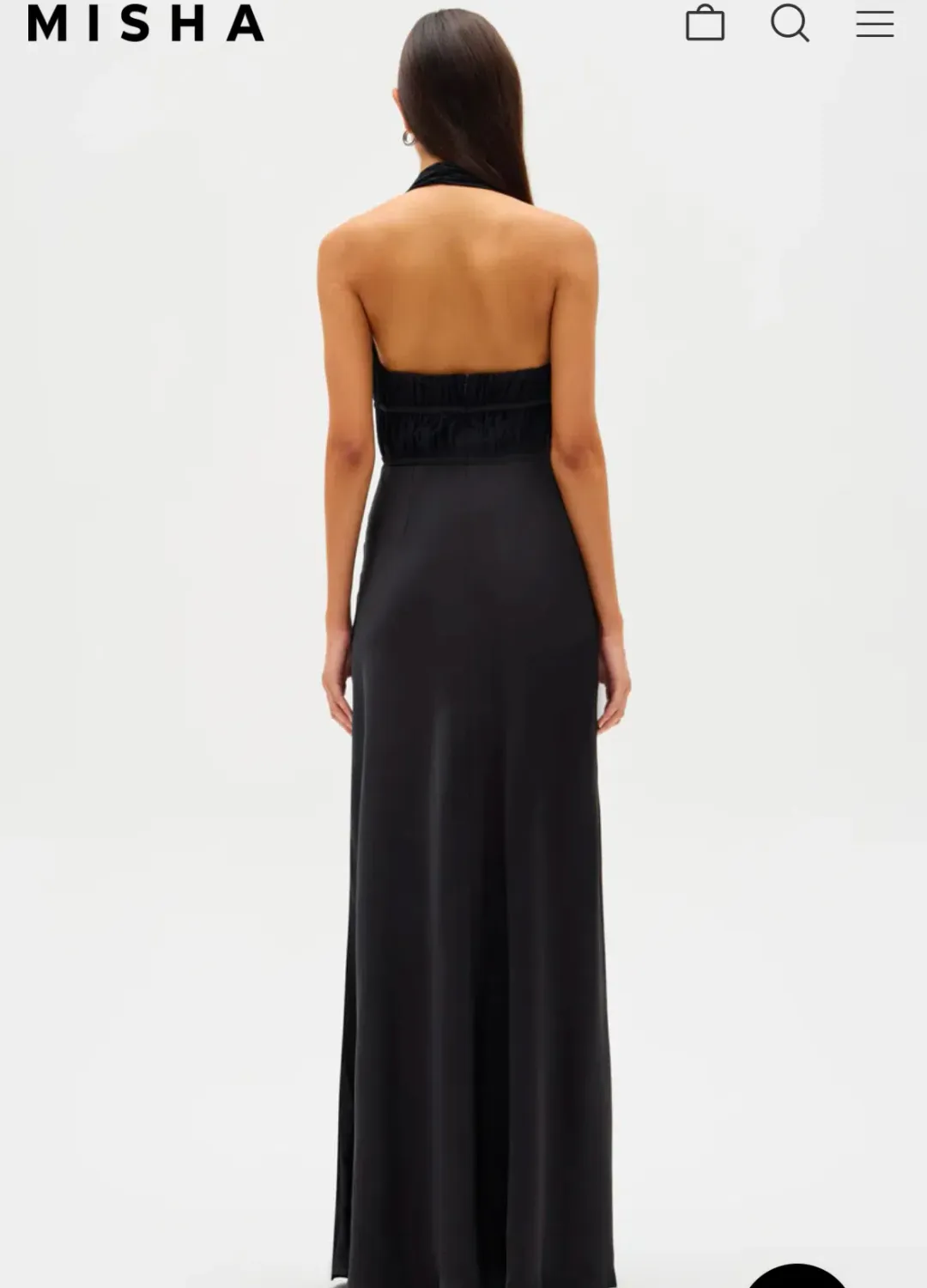 MISHA CELINE SATIN MAXI DRESS for rent on The Volte - main image