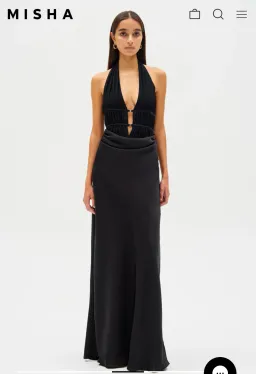 MISHA CELINE SATIN MAXI DRESS for rent on The Volte - image 1