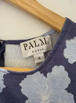 Palm Noosa Magnolia Dress in Blue Hibiscus for rent on The Volte - image 6