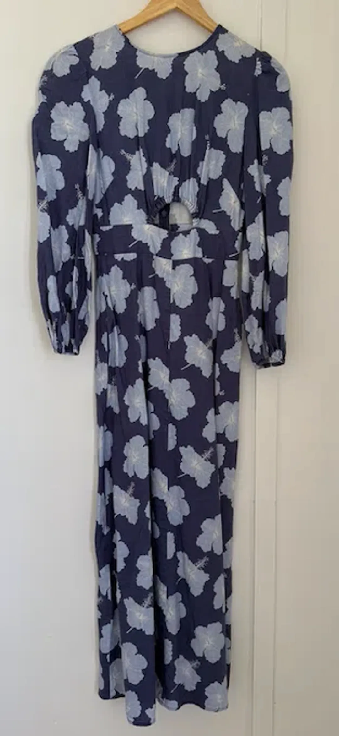 Palm Noosa Magnolia Dress in Blue Hibiscus for rent on The Volte - main image