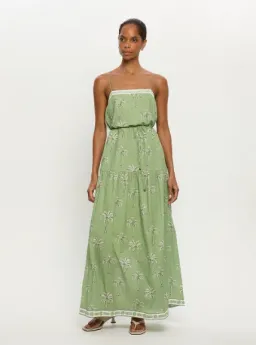 Kivari Kaelia Strappy Maxi Dress for rent on The Volte - image 5
