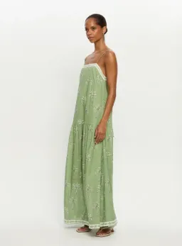 Kivari Kaelia Strappy Maxi Dress for rent on The Volte - image 2