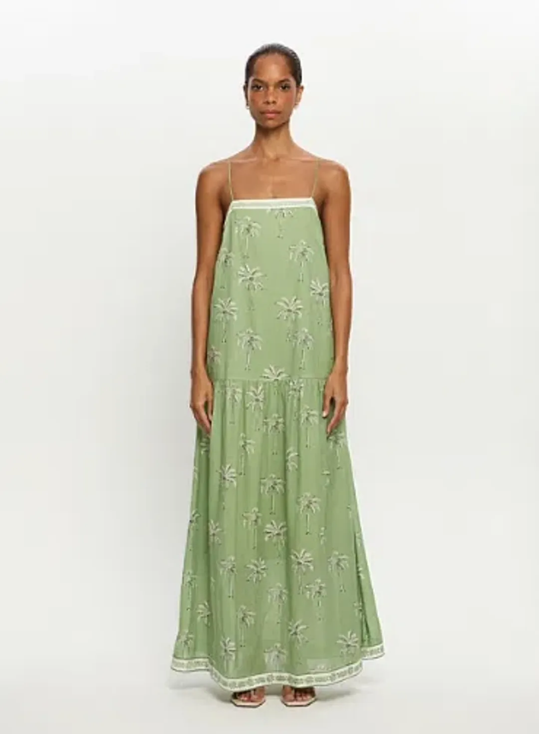 Kivari Kaelia Strappy Maxi Dress for rent on The Volte - main image