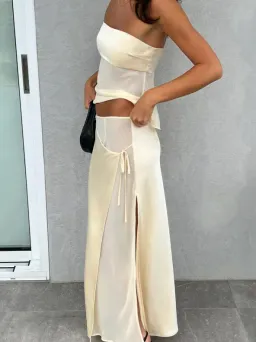 Ownley Ricky Top Patrice Skirt Buttercream for rent on The Volte - image 1