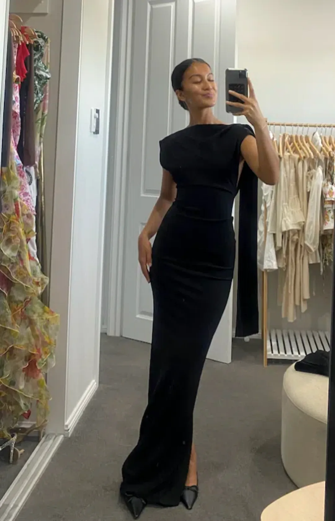 Effie Kats Audrey Gown Black for rent on The Volte - main image