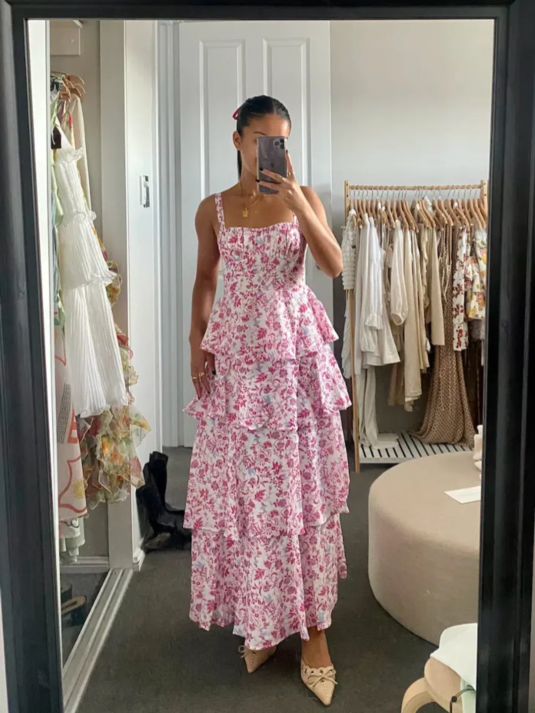 Zaliya Boutique Matilda Dress Pink for rent on The Volte - main image