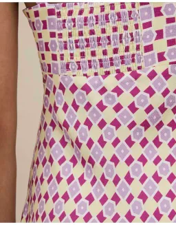 BY JOHNNY. Zinnia Geo Bias Midi Dress for rent on The Volte - image 8