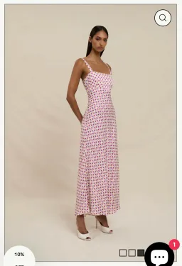 BY JOHNNY. Zinnia Geo Bias Midi Dress for rent on The Volte - image 4