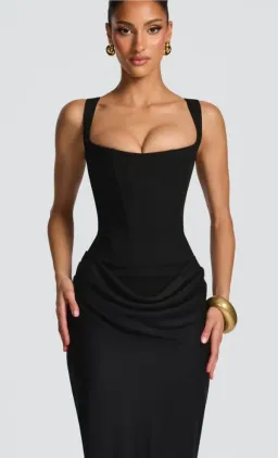 Cornelia Maxi Dress - Black Size S for rent on The Volte - image 3