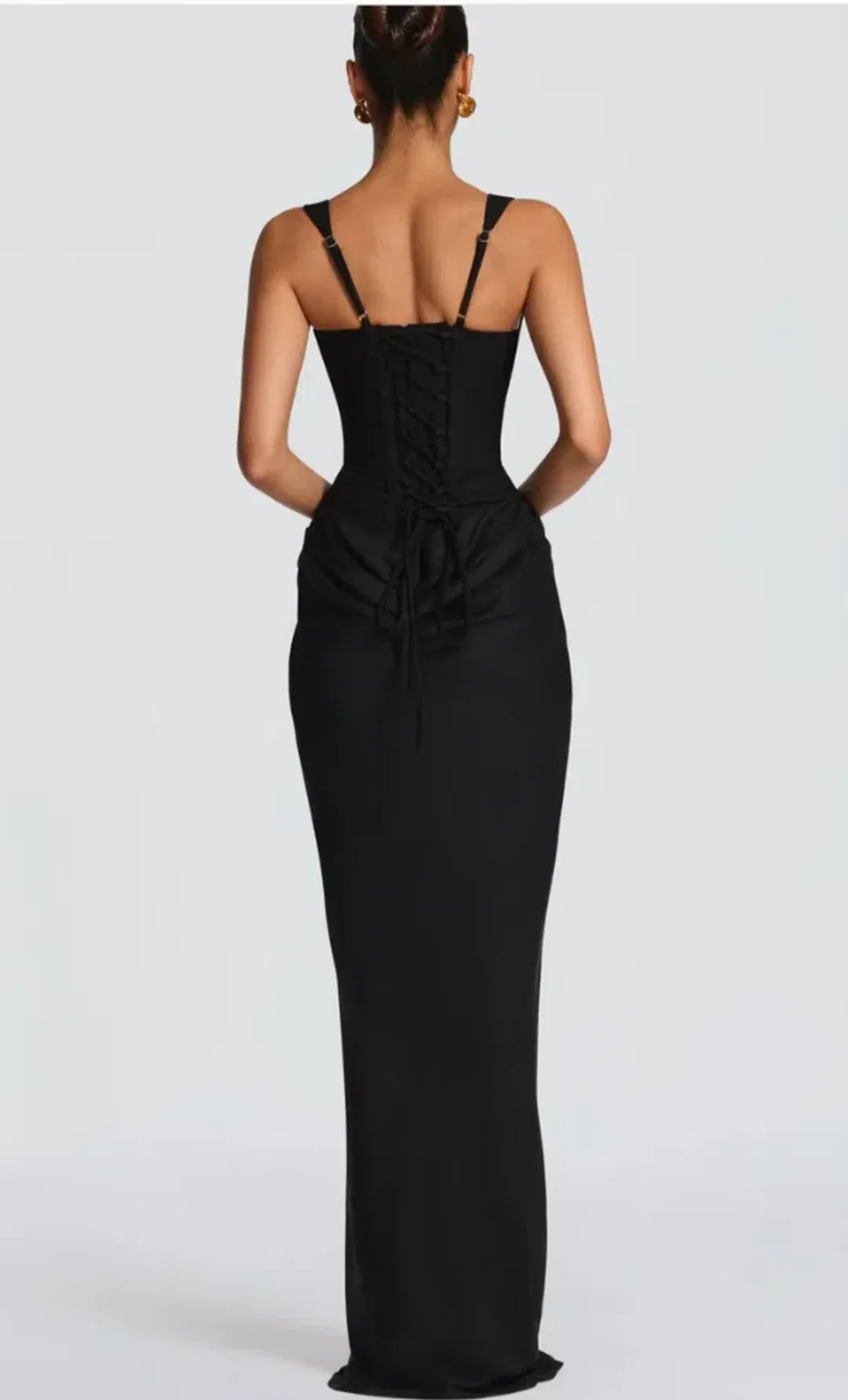 Cornelia Maxi Dress - Black Size S for rent on The Volte - main image