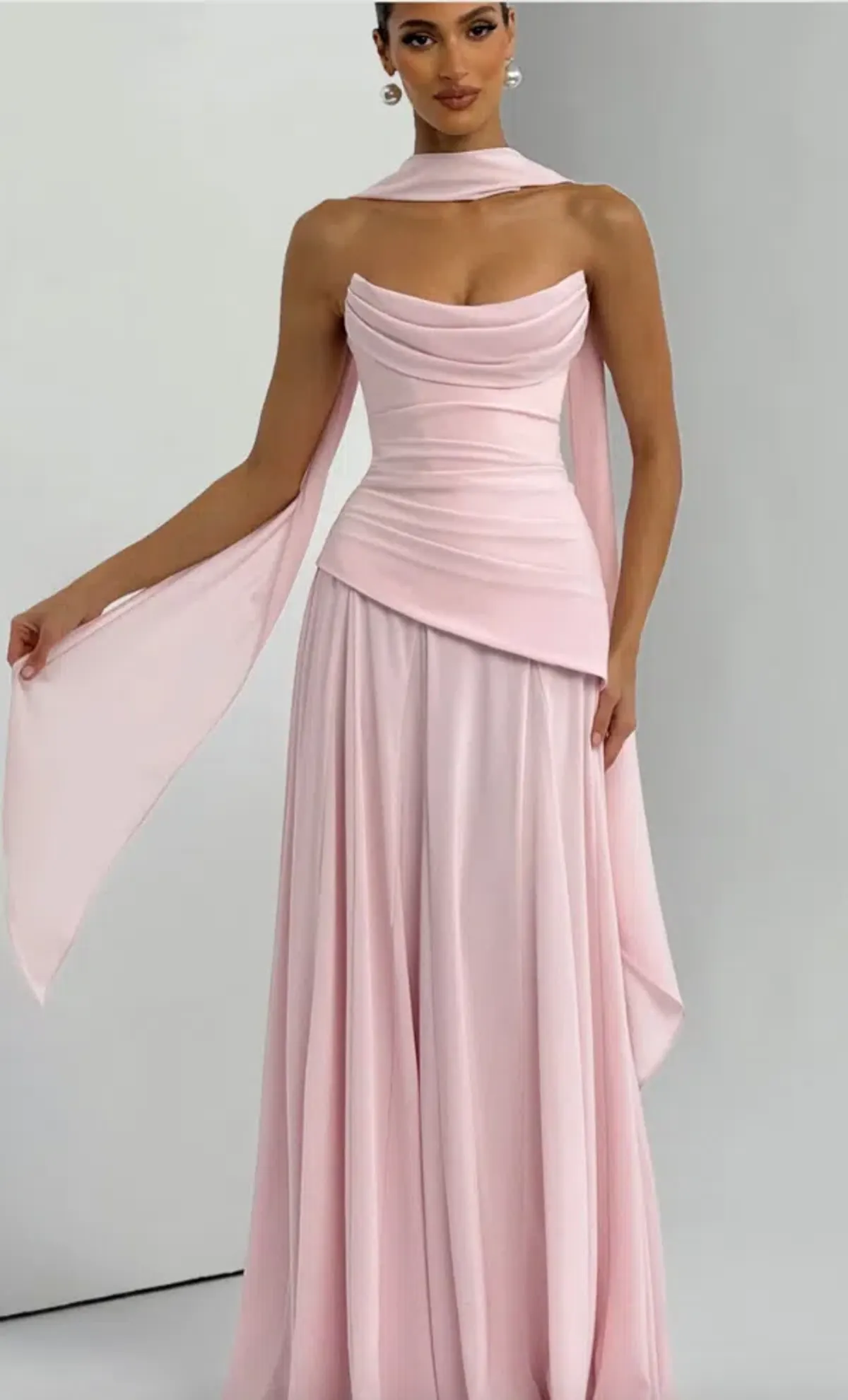 Patricia Maxi Dress - Blush SIZE M for rent on The Volte - main image
