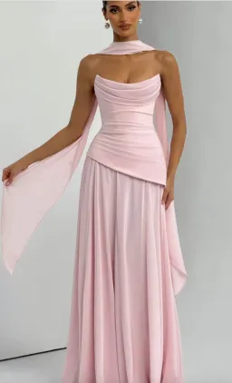 Patricia Maxi Dress - Blush SIZE M for rent on The Volte - image 1