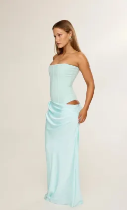 HNTR The Label Huxley Gown Aqua size s  for rent on The Volte - image 2