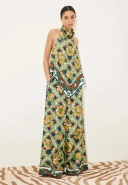 Alémais Liana Silk Top and Palazzo Pant Set Size 16AU for rent on The Volte - image 1