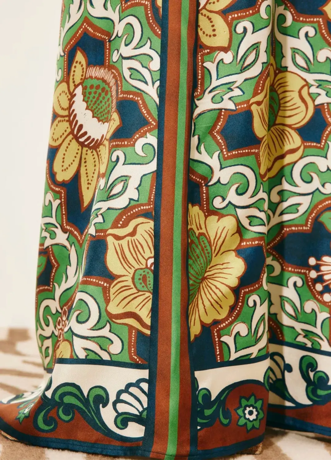 Alémais Liana Silk Top and Palazzo Pant Set Size 16AU for rent on The Volte - main image