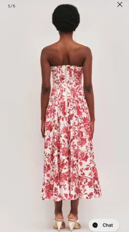 Aje Marigold Rose Ink Midi Dress for rent on The Volte - image 2
