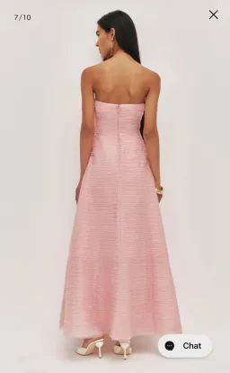 Aje Soundscape Maxi Dress in Chalk Pink, size 12 for rent on The Volte - image 4