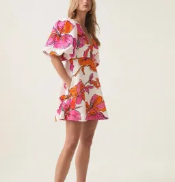 Aje Overflow Knotted Mini Dress Size 8 for rent on The Volte - image 3