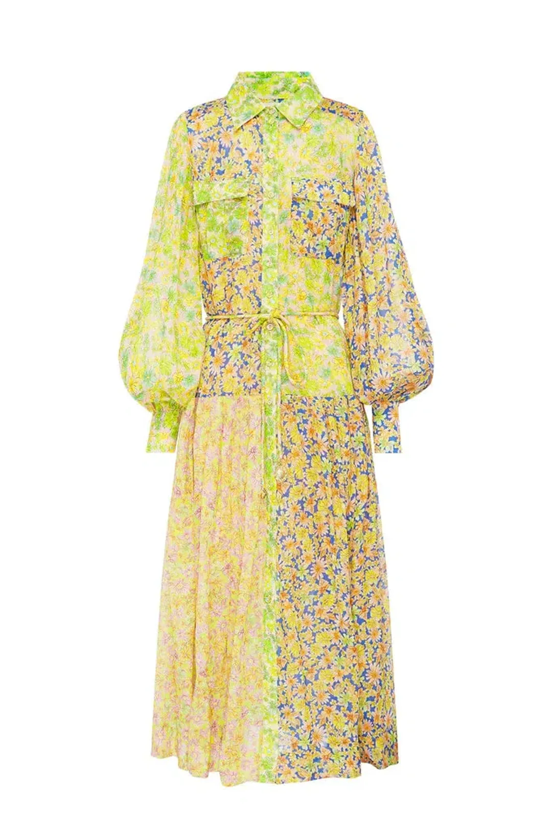 Alemais Daisy Patchwork Midi - Size 6 for rent on The Volte - main image