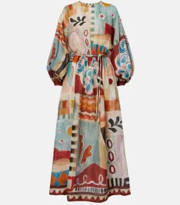 Alemais Michelle Midi Shirtdress Moroccan Print Size 12 for rent on The Volte - image 5