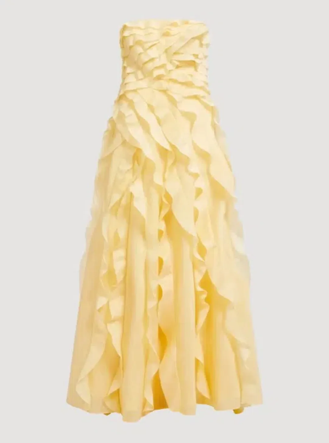 Aje Allaire Gown in Butter Yellow Size 16 for rent on The Volte - main image