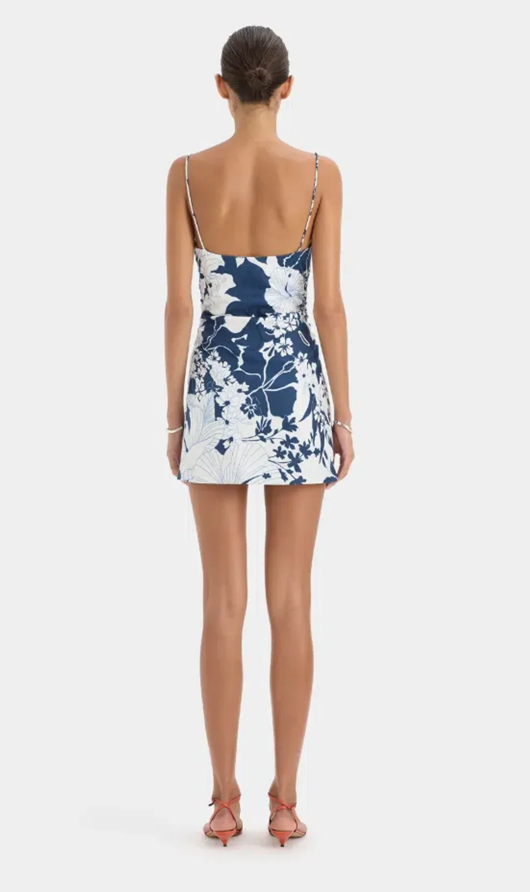 Sir the Label Paradiso Mini Dress Blossom Blues Size 0 for rent on The Volte - main image