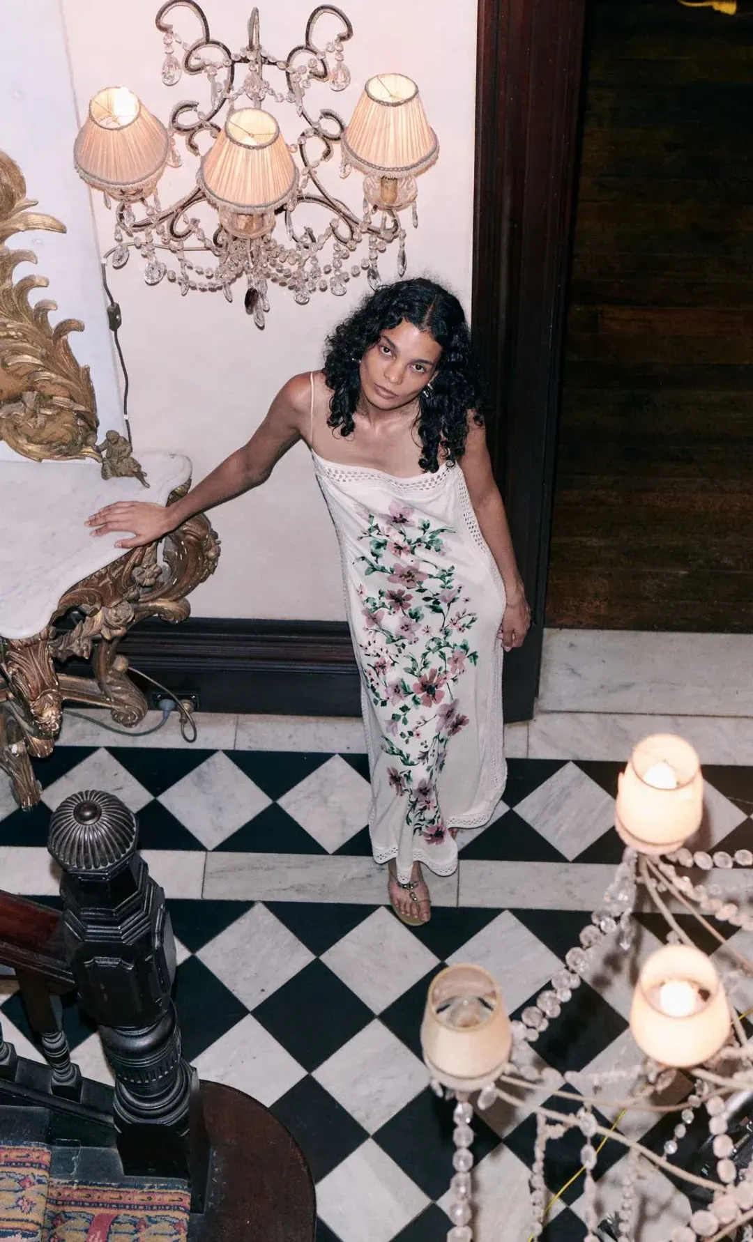 Bec & Bridge CAMELIA MAXI DRESS CREAM GARDENIA FLORAL Size 8 for rent on The Volte - main image