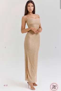 House of CB Seapearl Embellished Maxi Dress SIZE M for rent on The Volte - image 2
