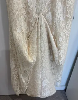 Maggie Sottero “Trinity” Wedding Dress in Champagne, Size 10 for rent on The Volte - image 13