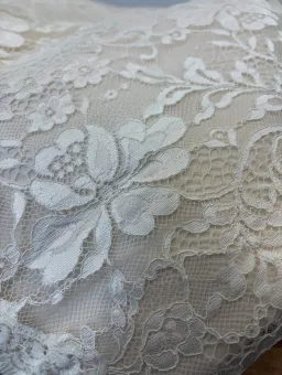 Maggie Sottero “Trinity” Wedding Dress in Champagne, Size 10 for rent on The Volte - image 11