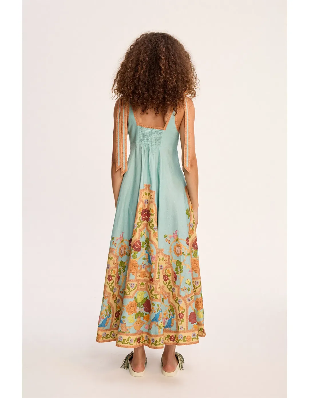 Alemais Mella Ballet Midi Sundress Exclusive in Multi Size 10 for rent on The Volte - main image