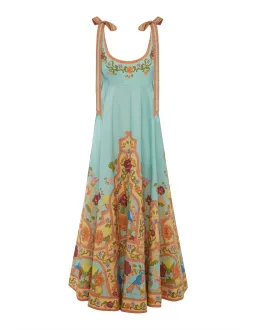 Alemais Mella Ballet Midi Sundress Exclusive in Multi Size 10 for rent on The Volte - image 4