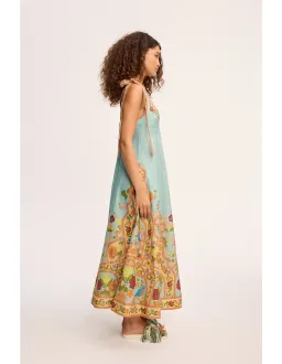 Alemais Mella Ballet Midi Sundress Exclusive in Multi Size 10 for rent on The Volte - image 2