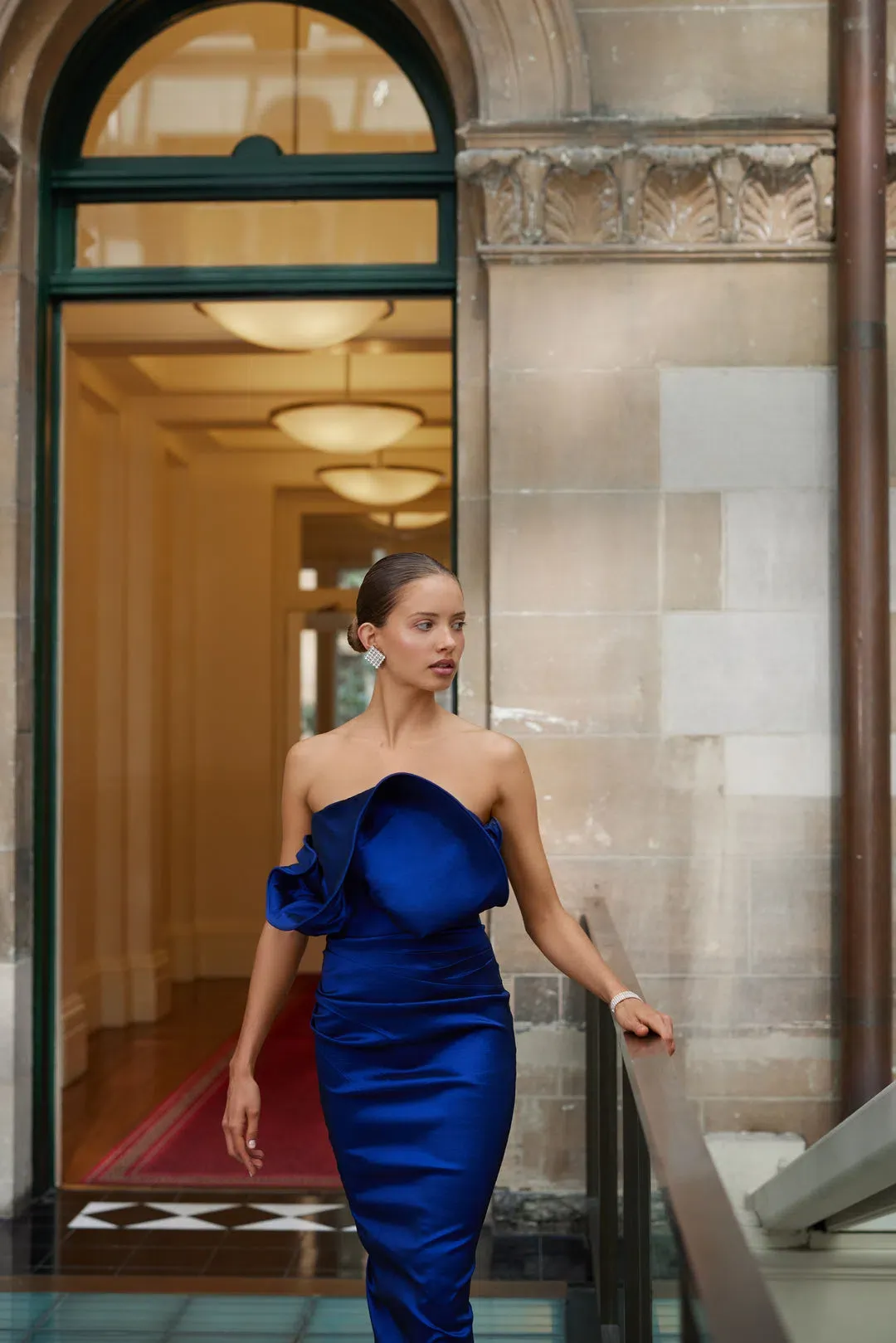 Elle Zeitoune Miles Cobalt Dress for rent on The Volte - main image