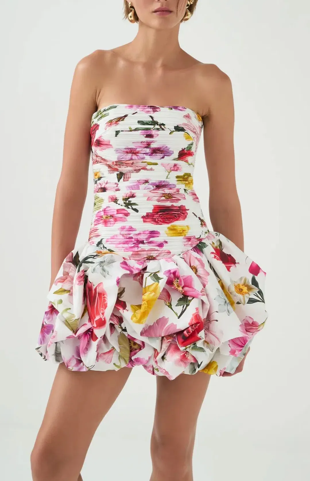 Aje Violette Bubble Hem Mini dress sz 16 for rent on The Volte - main image