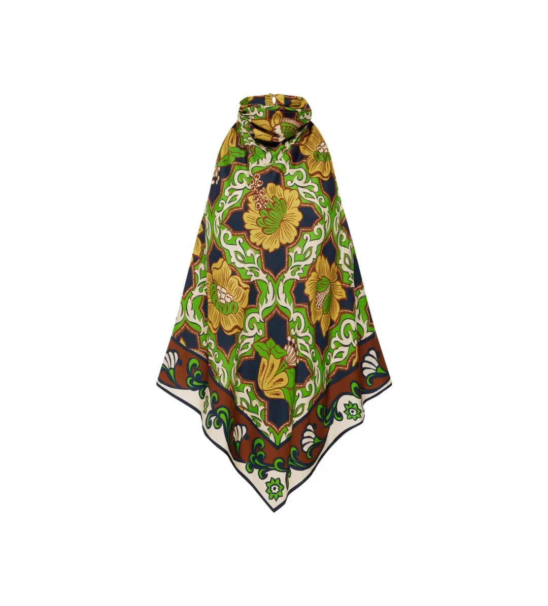 Alemais Liana Silk Top Size AU 6 and Palazzo Pant Size AU 8 Set Multi Print for rent on The Volte - main image