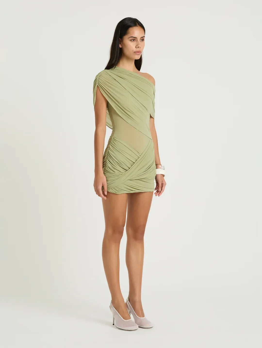 Benni Otto Mini dress pistachio size 6 for rent on The Volte - main image