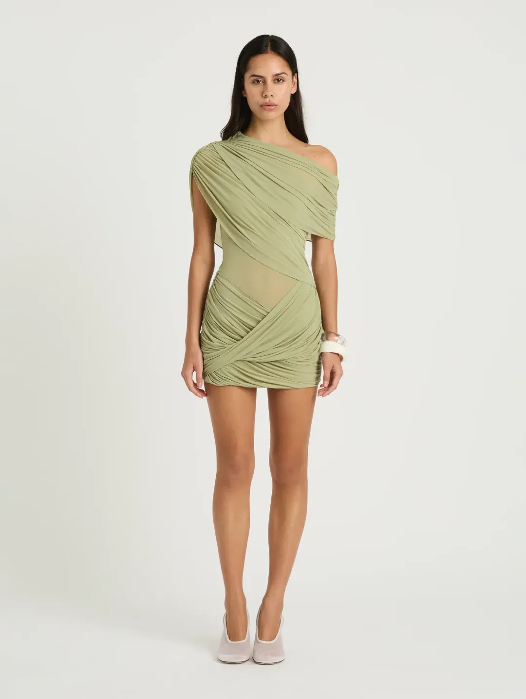 Benni Otto Mini dress pistachio size 6 for rent on The Volte - main image
