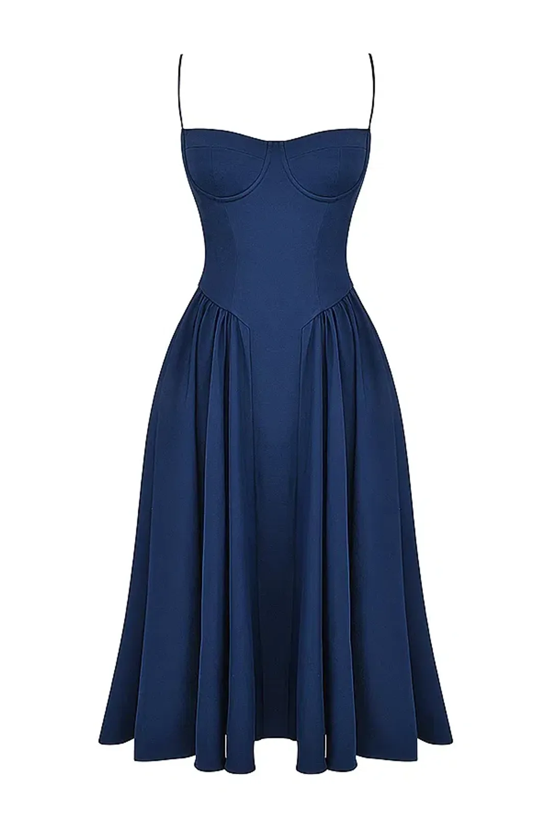 House of CB Samaria French Navy Corset Sundress Size S/AU 8  for rent on The Volte - main image